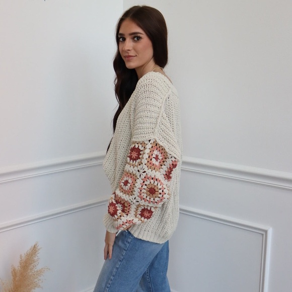 POL Sweater Chenille Crochet Small - Picture 13 of 13